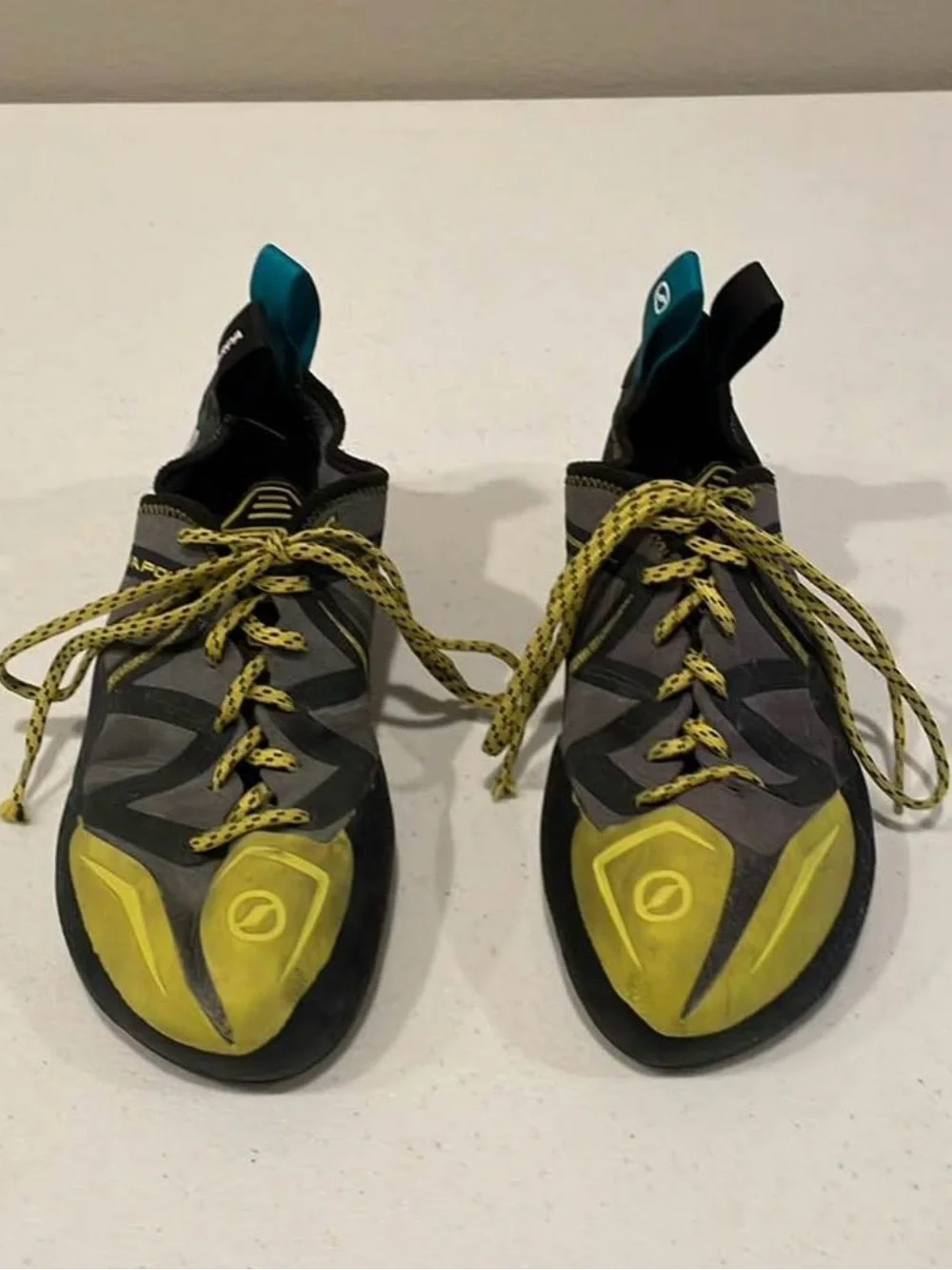 Scarpa Vapor Climbing Shoe in Yellow and Black